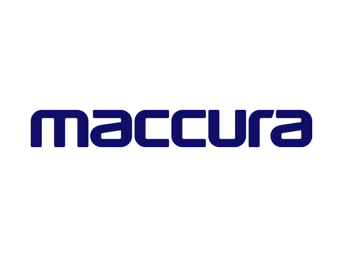 Maccura: logo en color #100E66