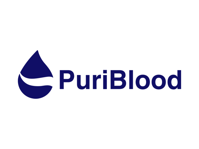 Puriblood: logo en color #100E66