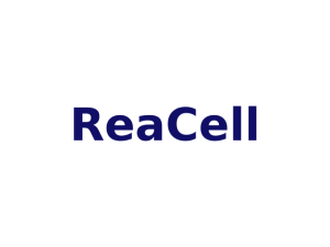 ReaCell: logo en color #100E66