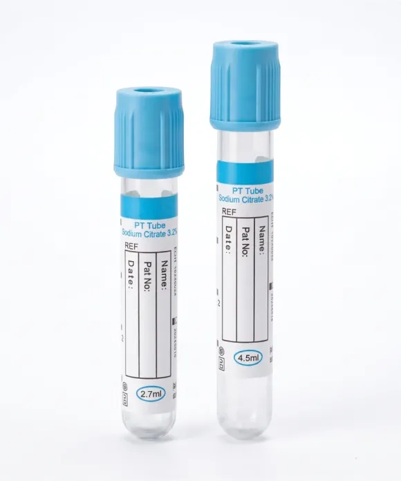 Tubo de Extracción de Sangre Tapa Azul 2.7 ml / 4.5 ml