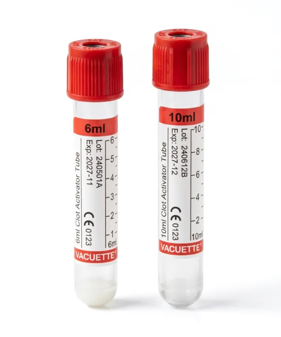 Tubo de Extracción de Sangre Tapa Roja 6 ml / 10 ml